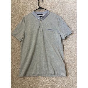 Celio Slim Fit Men’s Gray Pocket Polo Shirt Size XL